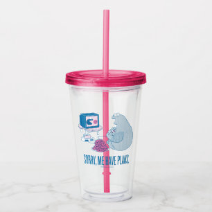 Verre En Acrylique Cookie Monster Désolé, J'Ai Des Plans
