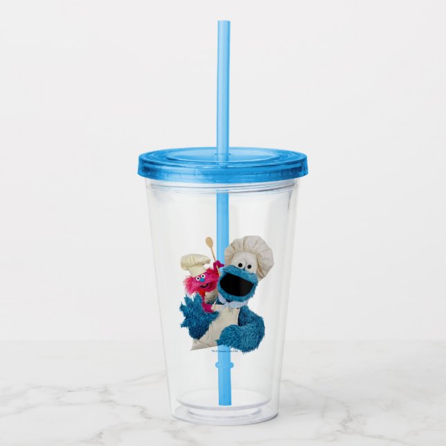 Verre En Acrylique Cookie Monster's Foodie Truck Friends (Devant)