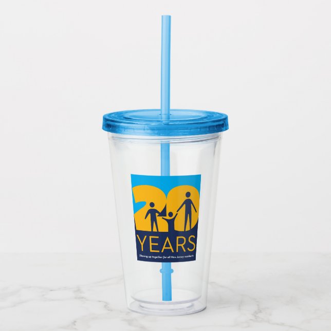 Verre En Acrylique Coupe du 20e anniversaire de DCF (Devant)