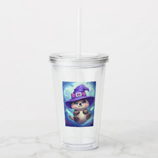 Verre En Acrylique Coupe en plastique Magical Sea Otter Witch