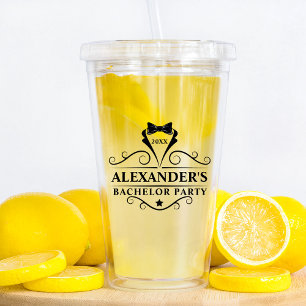 Verre En Acrylique Cravate noire de la partie de baccalauréat - Chois