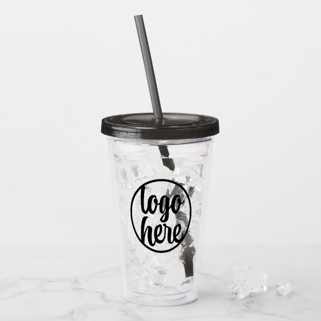 Verre En Acrylique Créez votre propre logo d'entreprise promotionnel (Devant glace)