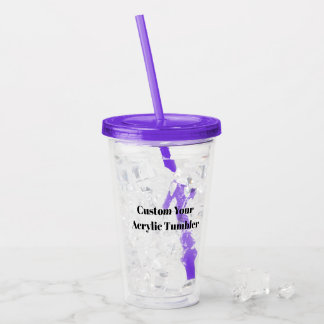 Verre En Acrylique Créez votre propre personnalisation simple 16oz, V