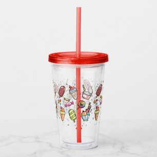 Verre En Acrylique Crème glacée et bonbons