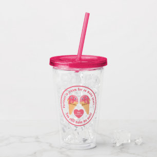 Verre En Acrylique Crème glacée Scoops Cute Romantique Saint Valentin