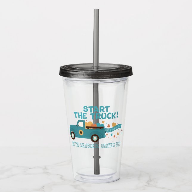 Verre En Acrylique CROPTOBERFEST 2024 Tumbler - Commencer le camion B (Devant)