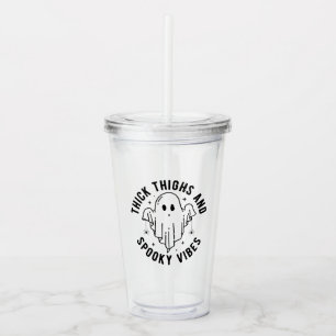 Verre En Acrylique "Cuirs Épais Et Vibes Éffrayantes"