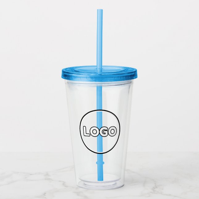 Verre En Acrylique Custom Logo Acrylic Tumbler with Straw No Minimum (Devant)