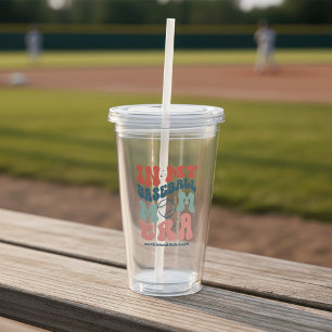 Verre En Acrylique Custom Retro "In My Baseball Mom Era"