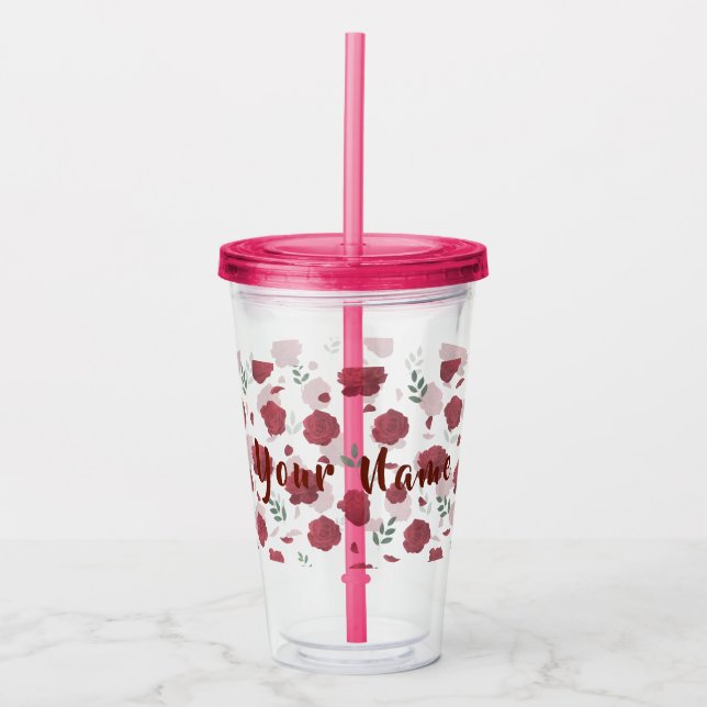 Verre En Acrylique Cute Aesthetic Drinkware (Devant)