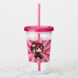Verre En Acrylique Cute anime warrior blossom girl