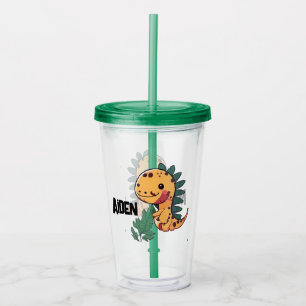 Verre En Acrylique Cute Dinosaur