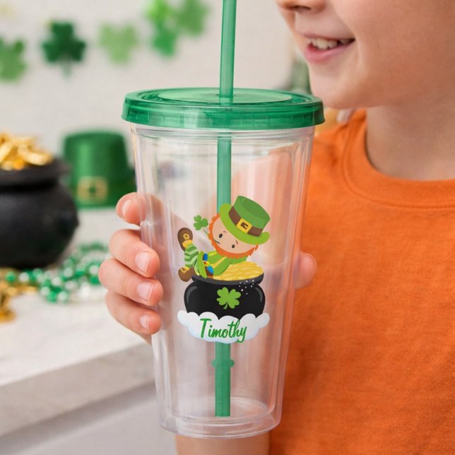 Verre En Acrylique Cute Leprechaun (Créateur téléchargé)