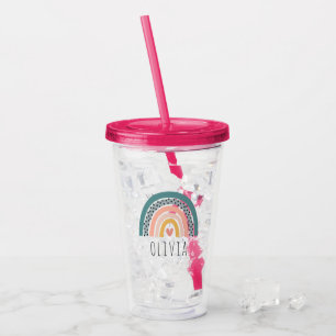 Verre En Acrylique Cute Main Drag Boho Arc-en-ciel personnalisé