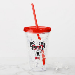 Verre En Acrylique Dalmate à la mode