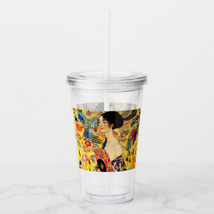 Verre En Acrylique Dame Gustav Klimt avec ventilateur