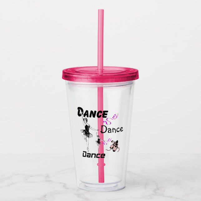 Verre En Acrylique Danse Danse Danse Ballet Acrylique Tumbler (Devant)