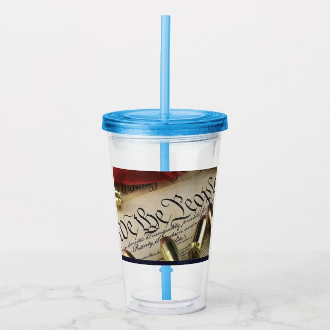 Verre En Acrylique Déclaration d'indépendance (Devant)