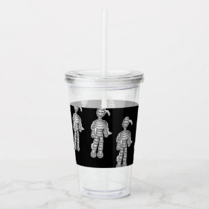 Verre En Acrylique Des momies joyeuses sur le noir