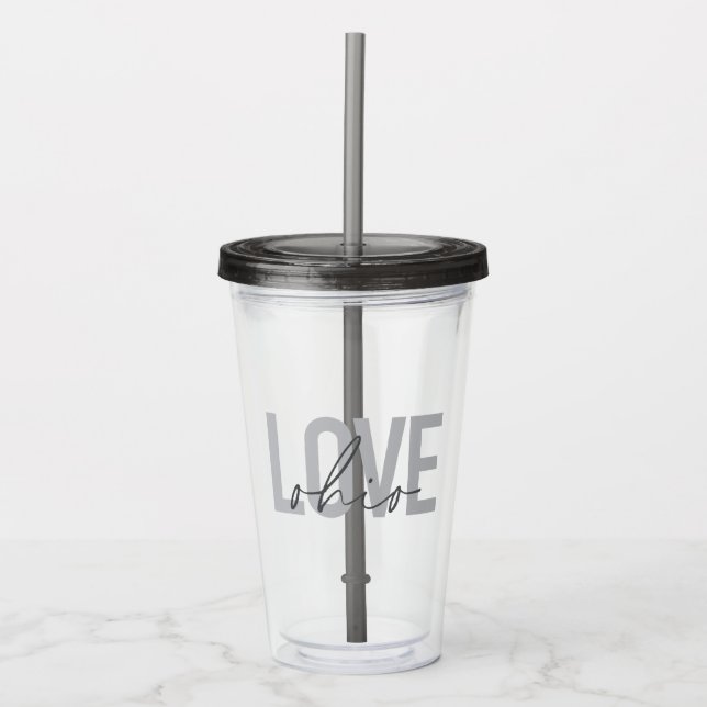 Verre En Acrylique Design moderne, simple, urbain cool design tendanc (Devant)