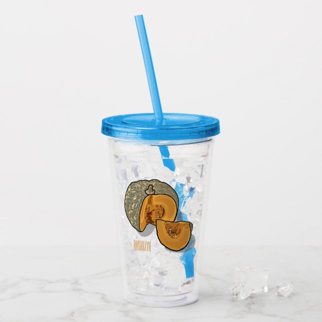 Verre En Acrylique dessin animé citrouille (Devant glace)