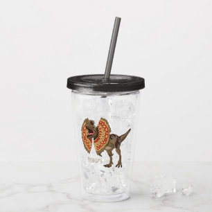 Verre En Acrylique Dilophosaurus dessin animé