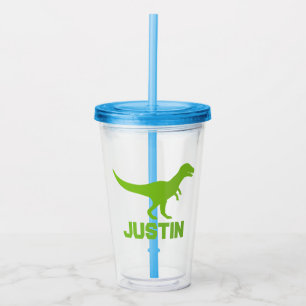 Verre En Acrylique Dinosaur t-rex fête d'anniversaire garçon