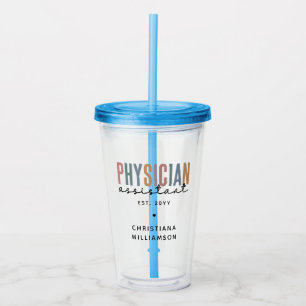 Verre En Acrylique Diplôme d'adjoint de médecin PA personnalisé