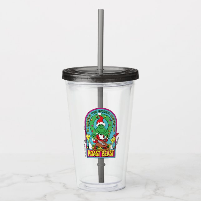 Verre En Acrylique Dr. Seuss | Bête à rôtir Graphique (Devant)