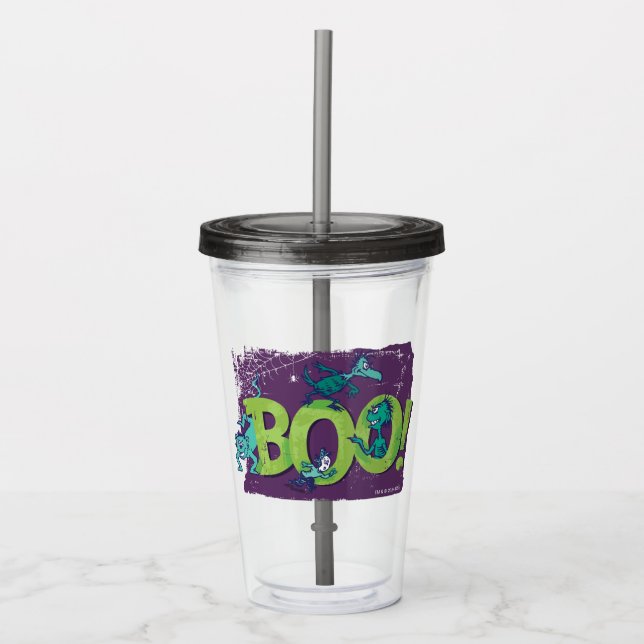 Verre En Acrylique Dr Seuss | BOO ! Graphique d'Halloween (Devant)
