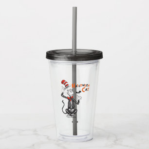Verre En Acrylique Dr. Seuss Chat Chapeauté Halloween