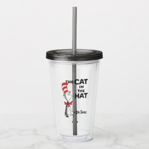 Verre En Acrylique Dr. Seuss Le Livre du Chat dans le Chapeau