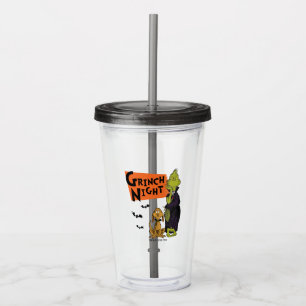 Verre En Acrylique Dr. Seuss   Nuit Grinch Halloween Graphique