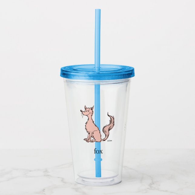 Verre En Acrylique Dr. Seuss | Renard Rose (Devant)