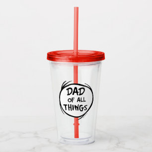 Verre En Acrylique Dr Seuss Thing One Thing Two - Papa de toutes chos