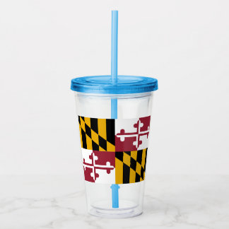 Verre En Acrylique Drapeau du Maryland
