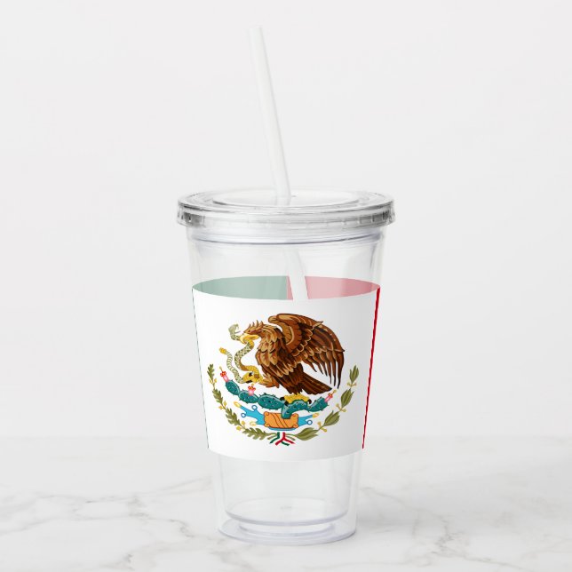Verre En Acrylique Drapeau mexicain (Gauche)