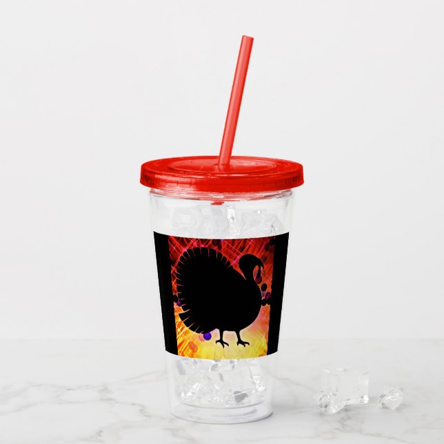 Verre En Acrylique Drôle Turquie (Dos glace)