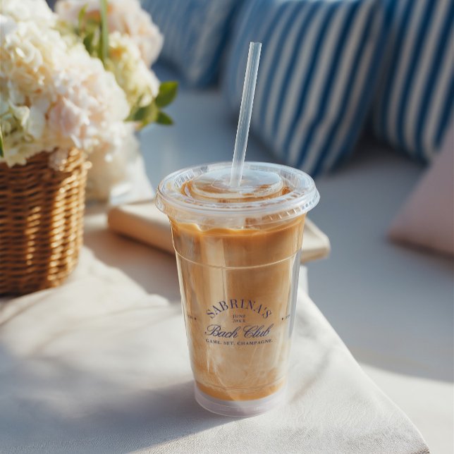 Verre En Acrylique Elégant Bachelorette Bach Club Rétro (Elegant Retro Bachelorette Bach Club Acrylic Tumbler)