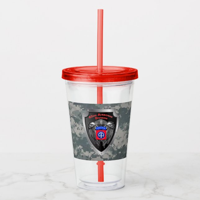 Verre En Acrylique Élite 82e division aéroportée (Devant)