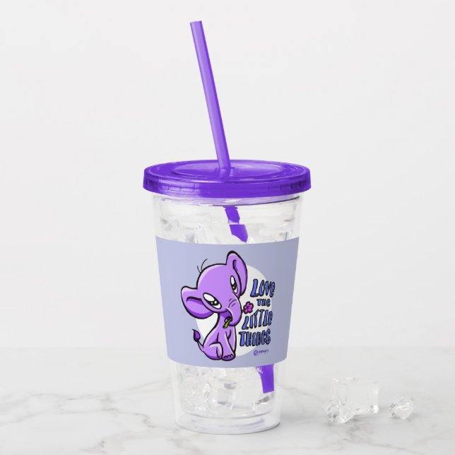 Verre En Acrylique Elli : Aimer les petites choses (Devant glace)