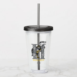 Verre En Acrylique Emblème croisé HUFFLEPUFF™