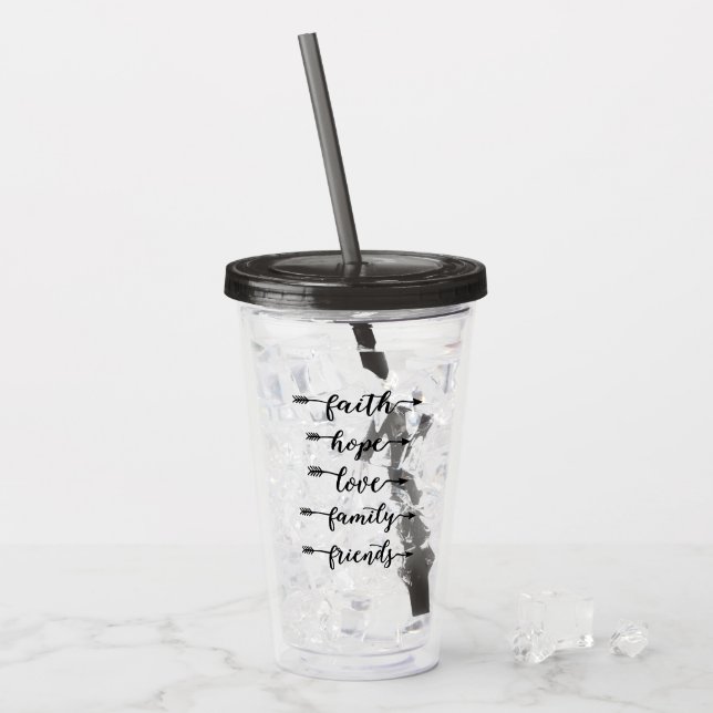 Verre En Acrylique Espoir de foi (Devant glace)