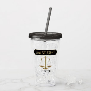 Verre En Acrylique Étudiant en droit - Personnaliser