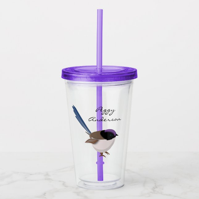Verre En Acrylique Fairy Wren (Devant)