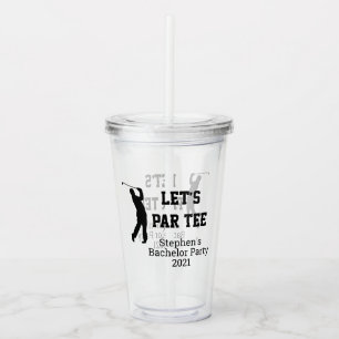 Verre En Acrylique Faisons une partie de golf pour enterrement de vie