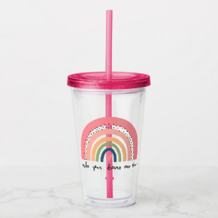 Verre En Acrylique Faites de vos rêves une réalité arc-en-ciel