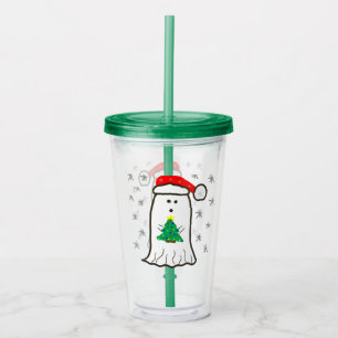 Verre En Acrylique Fantôme avec arbre de Noël