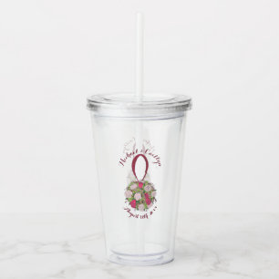 Verre En Acrylique Favori de bouquet de shower de mariage de rose flo