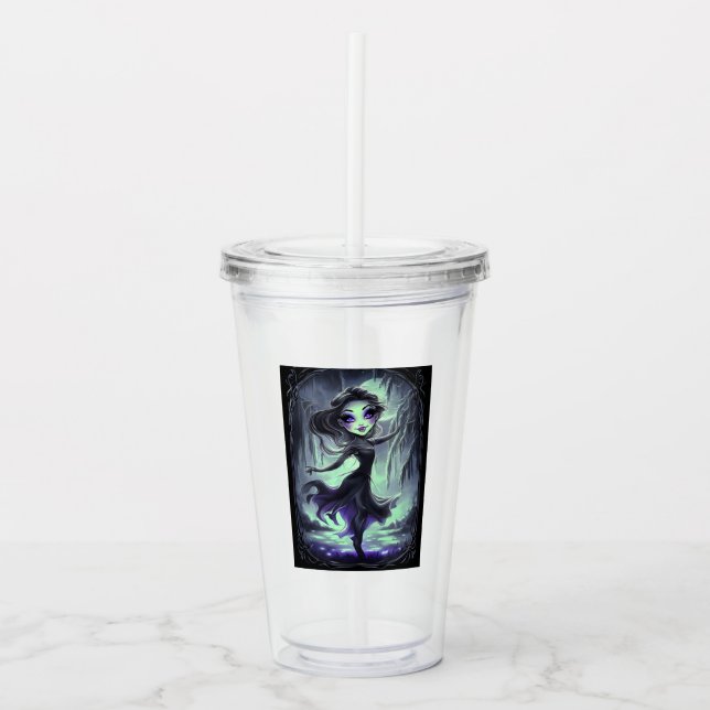 Verre En Acrylique Fée de l'Enchantement Gothique (Devant)